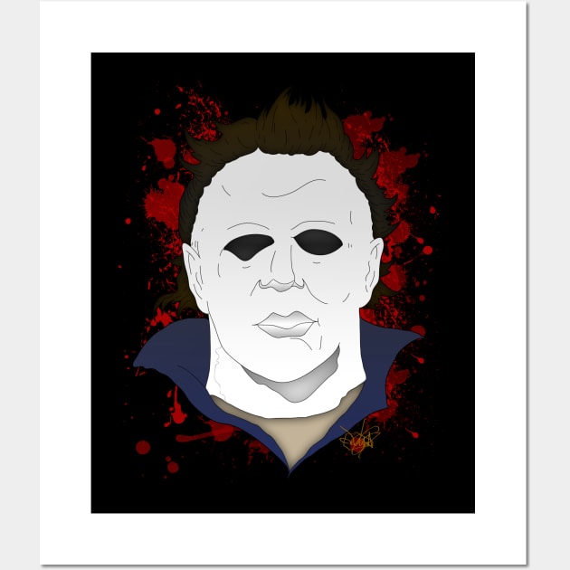 Illustrated Myers Wall Art by schockgraphics